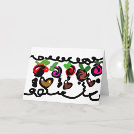 Chocolate Erdbeeren Valentinstag  Karte