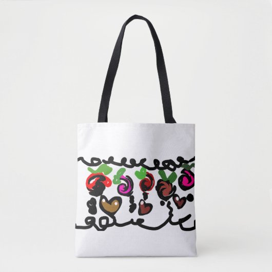 Chocolate-Erdbeeren Valentinstag Tasche (Vorderseite)