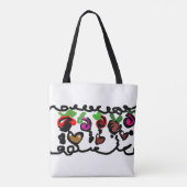 Chocolate-Erdbeeren Valentinstag Tasche (Rückseite)