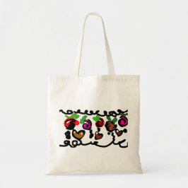 Chocolate-Erdbeeren Valentinstag Tragetasche