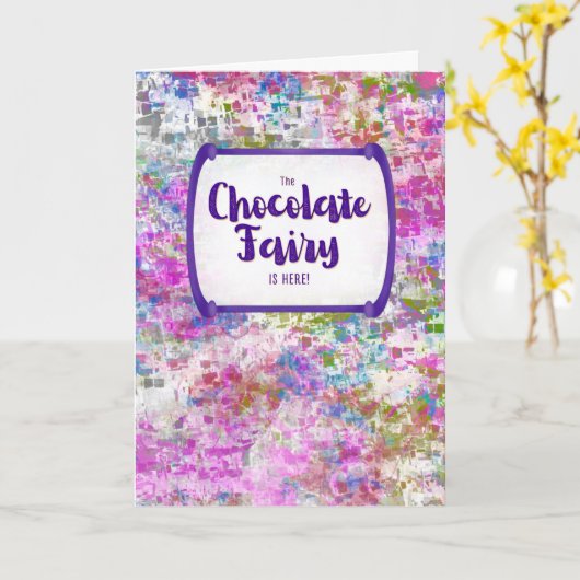 Chocolate Fairy – Thinking of You / Get Well Karte (Gelbe Blume)