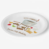 Chocolate Fondue Party Pappteller (Schrägansicht)