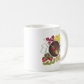 Chocolate Fondue Pot Retro Dessert Food Fruit Cake Kaffeetasse (VorderseiteRechts)