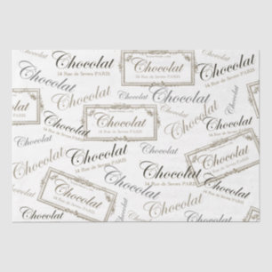 Chocolate Französische Vintage-Collage Decoupage Seidenpapier