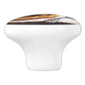 Chocolate Frosted Donut and Coffee  Keramikknauf (Seitenansicht)