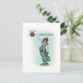 Chocolate Goddess Grecian Postkarte (Stehend Vorderseite)