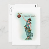 Chocolate Goddess Grecian Postkarte (Vorne/Hinten)