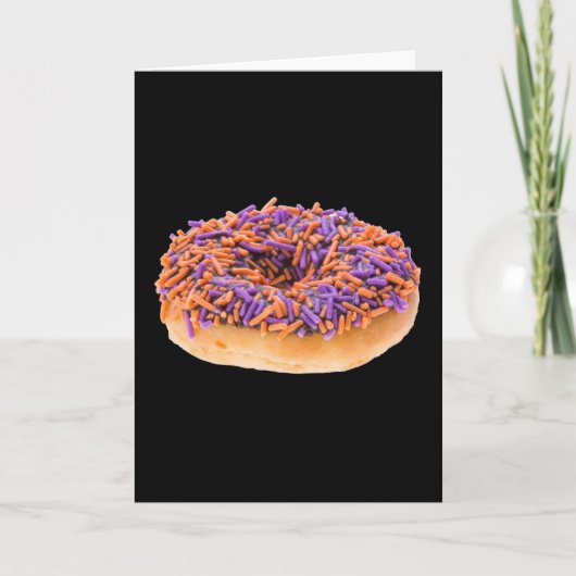 Chocolate Halloween Donut Karte (Vorderseite)