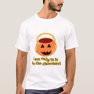 Chocolate Halloween Niedlicher Cartoon Slogan T-Shirt