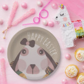 Chocolate Happy Oaster Eggs Bunny Carrots Pappteller (Party)