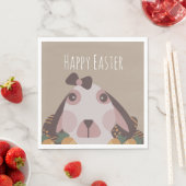 Chocolate Happy Oaster Eggs Bunny Carrots Serviette (Beispiel)