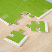 Chocolate-Hase in gemustertem Pullover Puzzle (Seite)
