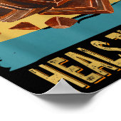 Chocolate Heals The Soul Funny Chocolate Lovers Re Poster (Ecke)