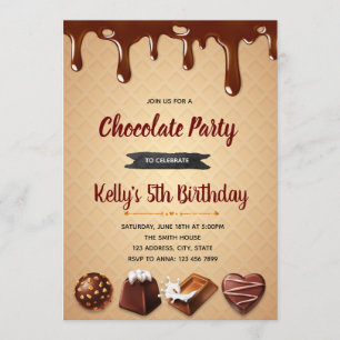 Chocolate Heaven Party-Einladung Einladung