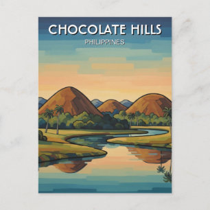 Chocolate Hills Bohol Philippinen Reise Postkarte