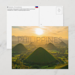 Chocolate Hills, Bohol, Philippinen Reise Postkarte