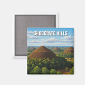 Chocolate Hills Bohol Philippines Travel Magnet (Vorderseite/Rückseite)