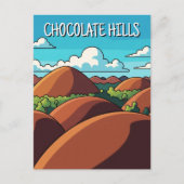 Chocolate Hills Bohol Philippines Travel Postkarte (Vorderseite)