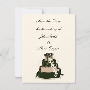Chocolate-Hochzeitstorte Save-the-Date Save The Date