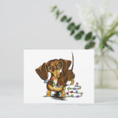 Chocolate Holiday Cheer Feiertagspostkarte (Stehend Vorderseite)