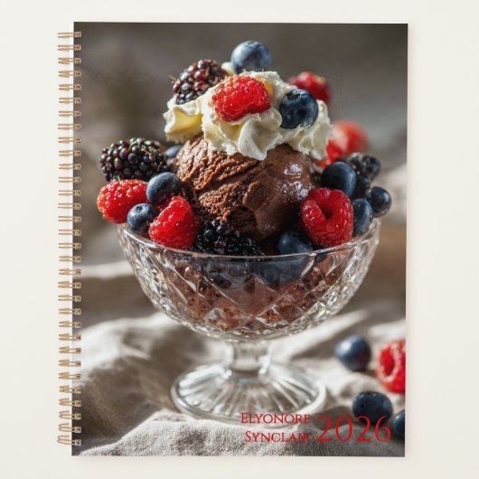 Chocolate Ice Cream Berry 2026 Planer (Vorderseite)