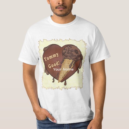 Chocolate Ice Cream Cone T-Shirt (Vorderseite)