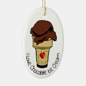 Chocolate Ice Cream Day Keramik Ornament (Rechts)