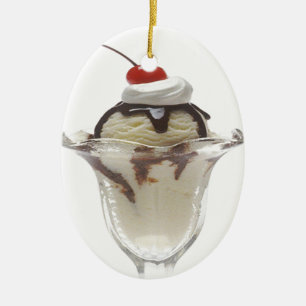 Chocolate Ice Cream Sundae Ornament