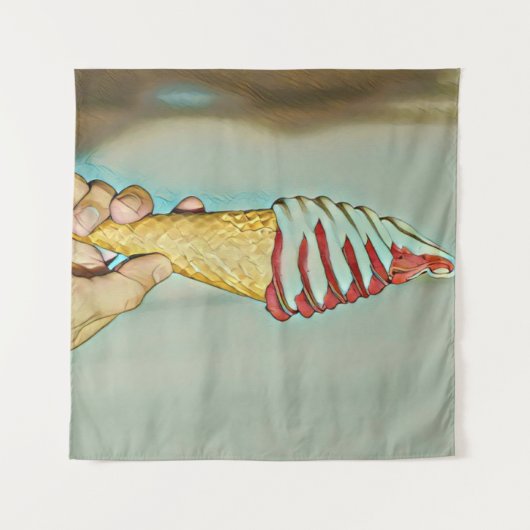 Chocolate ice cream wandteppich (Vorderseite (Horizontal))