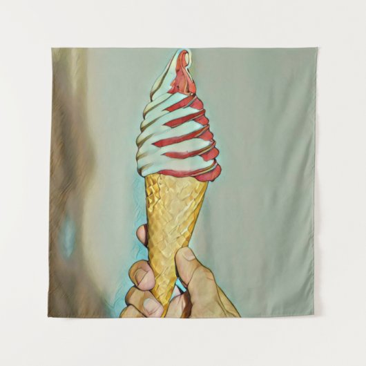 Chocolate ice cream wandteppich (Vorderseite)