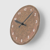 Chocolate Icing Runde Wanduhr (Winkel)