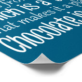 Chocolate Is Salad Funny Diet Quote  Poster (Ecke)
