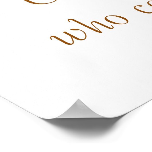 Chocolate is the answer sentiment and image poster (Ecke)