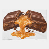 Chocolate-Karamell-Küchentuch Geschirrtuch (Horizontal)