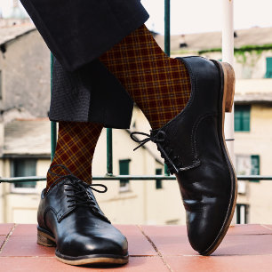 Chocolate-Karo-Muster Tartan Kariert Vintage Socken