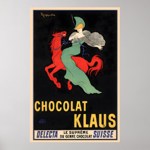 Chocolate Klaus Vintage Food Poster von Leonetto