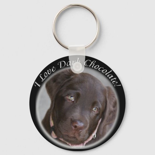 Chocolate Lab Key Chain Schlüsselanhänger (Vorderseite)