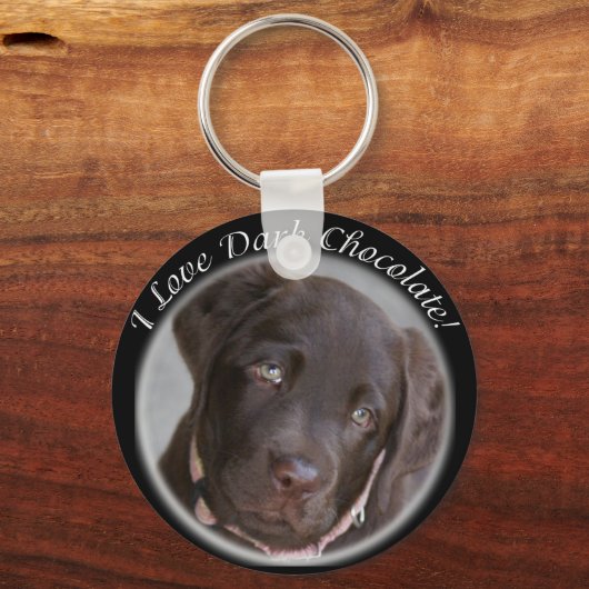 Chocolate Lab Key Chain Schlüsselanhänger (Vorderseite)