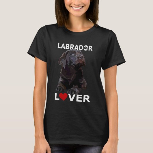 Chocolate Lab Lover Brown Lab Dog Labrador Retriev T-Shirt (Vorderseite)