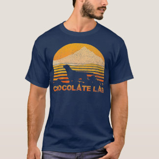 CHOCOLATE LAB Lustiger Liebhaber Vintage Retro T-Shirt