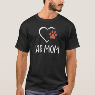 Chocolate Lab Mama Frauen Labrador Retriever Mama T-Shirt