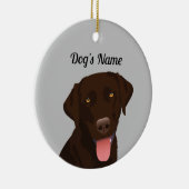 Chocolate Lab Ornamente (Rechts)