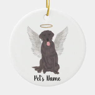 Chocolate Lab Sympathie Gedenken Keramik Ornament