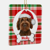 Chocolate Labradoodle / Chocolate Goldendoodle Keramikornament (Rechts)