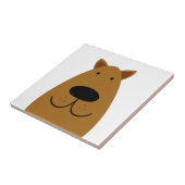 Chocolate Labrador Dog Fliese (Seite)