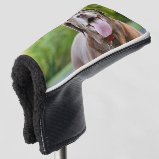 Chocolate Labrador Dog Golf Headcover (3/4 Vorderseite)