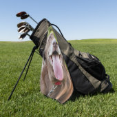 Chocolate Labrador Dog Golfhandtuch (Gras)