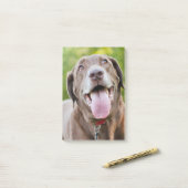 Chocolate Labrador Dog Post-it Klebezettel (Auf Schreibtisch)