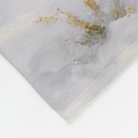 Chocolate Labrador Holiday  Fleecedecke (Ecke)