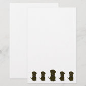 Chocolate-Labrador-Hund-Design Briefpapier (Vorne/Hinten)